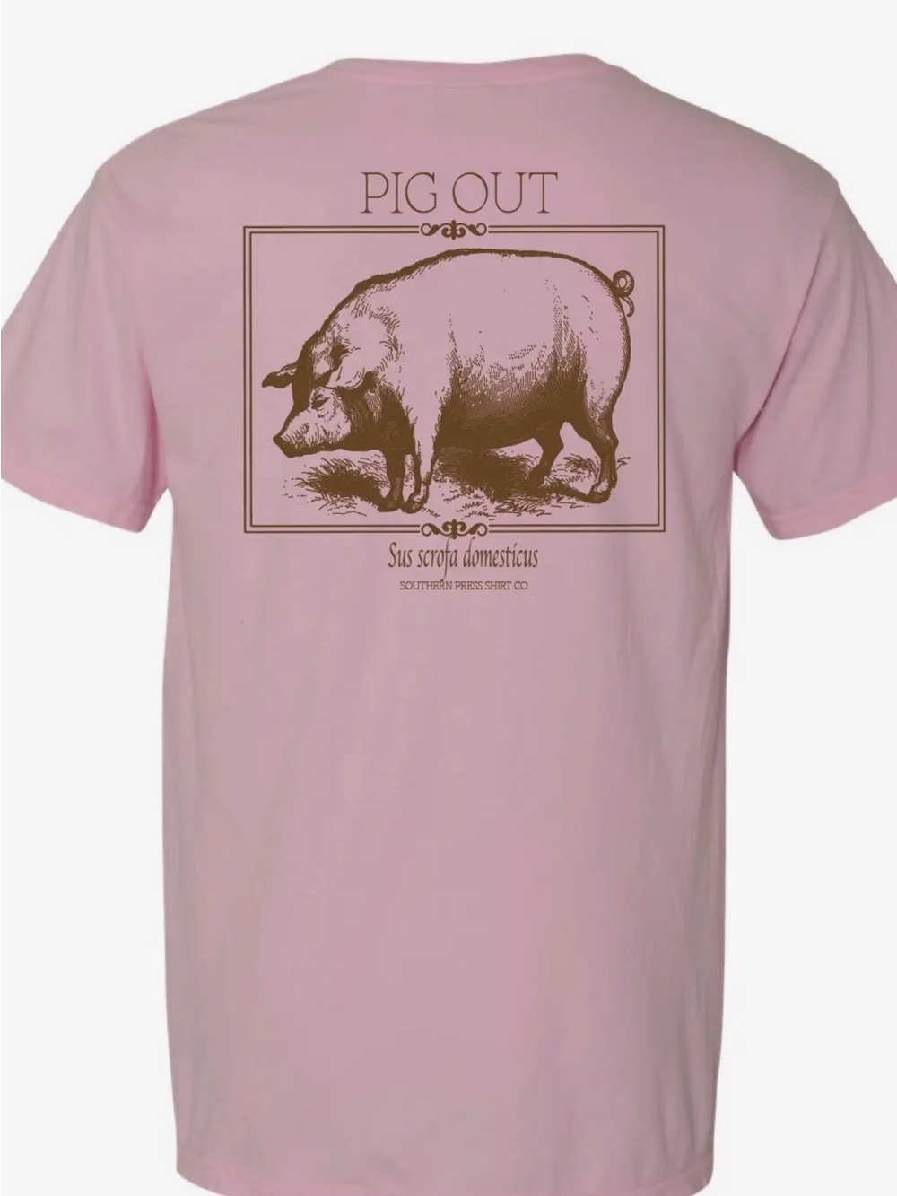 Comfort Colors Pink Pig Out Tee
